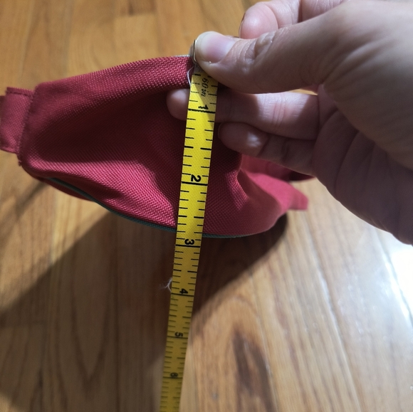 Adidas small mini shoulder bag, 9.5x5x3", pinkish red and aqua/blue color - Picture 5 of 15